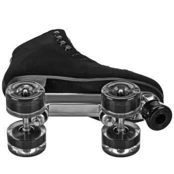DriftR Black Suede Outdoor Roller Skates!