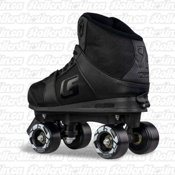 CRAZY SK8 Black - Size Adjustable Hi-Top Roller Skates!