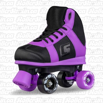 CRAZY SK8 Purple - Size Adjustable Hi-Top Roller Skates!