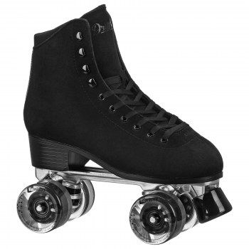 DriftR Black Suede Outdoor Roller Skates!