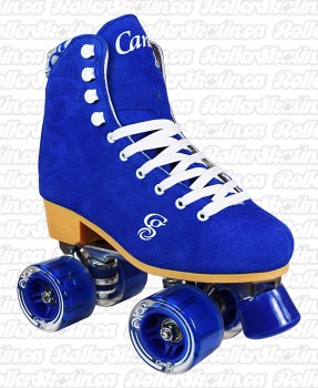 Candi Girl Carlin Blue Suede Skates