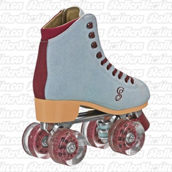 Candi Girl Carlin Blue/Burgundy Suede Roller Skates!