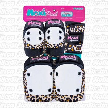 MOXI 187 Adult Super Six Pack Pad Sets - LEOPARD